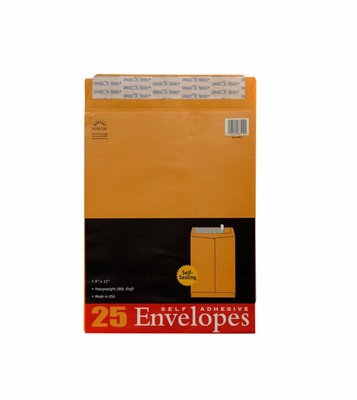 9 x 12-Inches 中式离型封 牛皮纸信封 信封工厂 Self Seal Kraft Paper Envelopes Factory