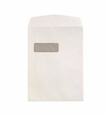 9"12" White Wove Single Window Peel&Seal 1c Security Printing Envelope Factory 双胶纸 单开窗 中式离型封 单色保密纹 信
