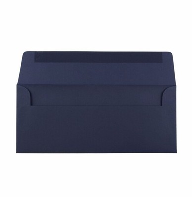#10 深蓝色彩胶纸 西式口胶封 信封工厂 Navy Bule Color Paper Lick Seal Envelope Factory
