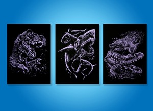 刮画Holographic-3