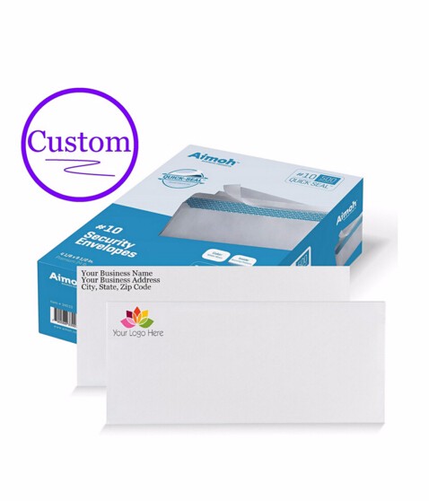 #10 双胶纸 4色印刷 西式离型封 单色底纹 信封工厂 White Wove 4c Printing Peel & Seal 1c Security Printing Envelopes Facto