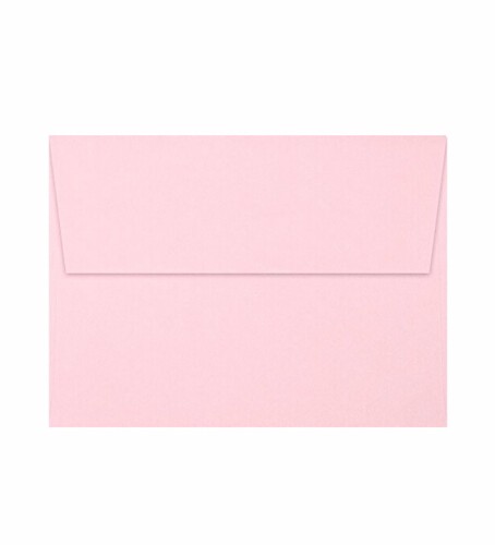 A6 粉色彩胶纸 西式口胶封 信封工厂 Candy Pink Color Paper Lick Seal Invitation Envelopes