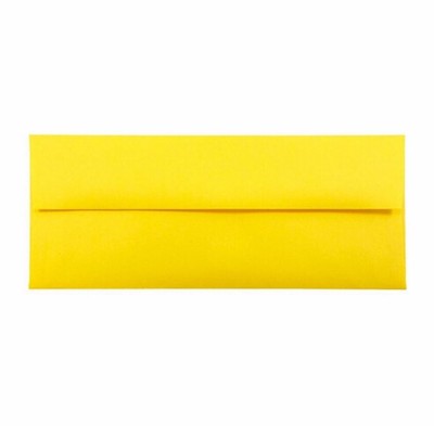#10 黄色彩胶纸 西式口胶封 信封工厂 Yellow Color Paper Lick Seal Envelope Factory